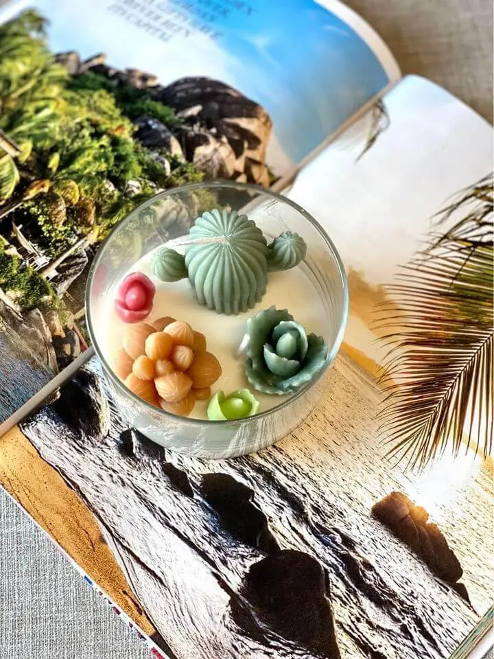Garden Terrarium Candle – A Touch of Nature’s Serenity - handmade home fragrance gift