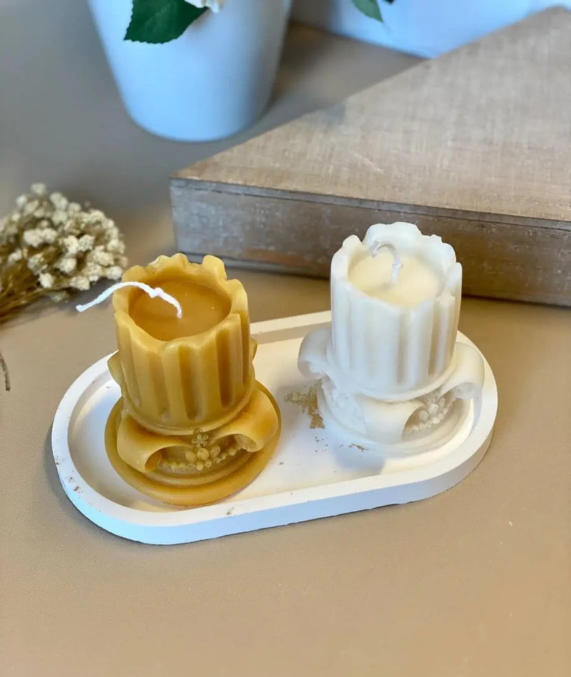 Jesmonite Tray | Handmade Minimalist Décor - handmade home fragrance gift