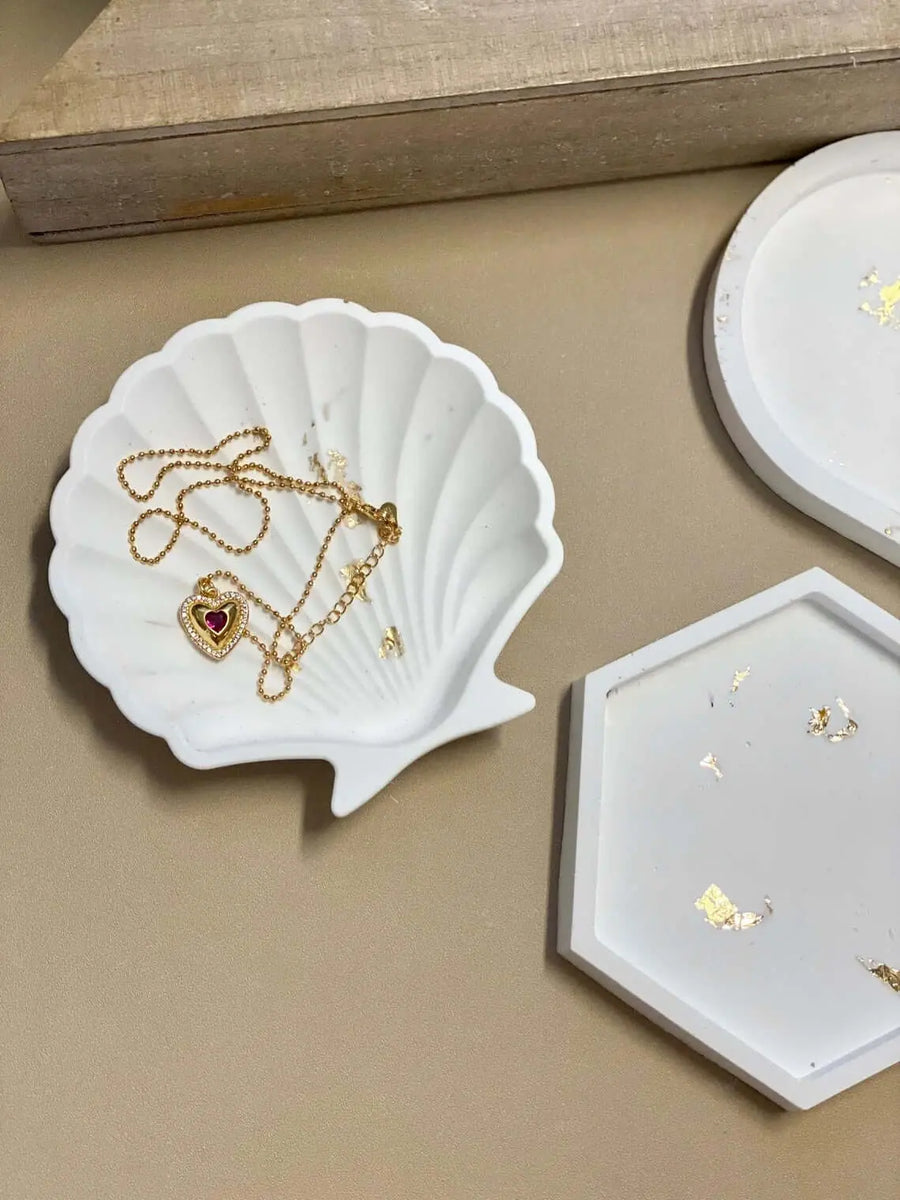 Jesmonite Tray | Handmade Minimalist Décor - handmade home fragrance gift