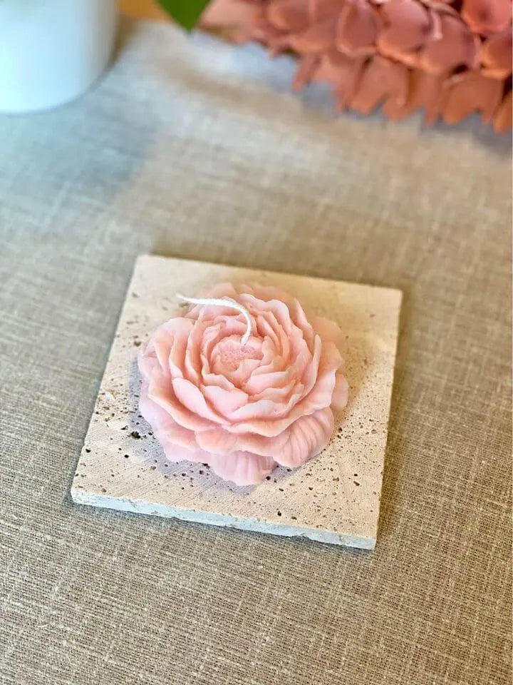 Peony Scented Candle — The Essence of Elegant Luxury - handmade home fragrance gift