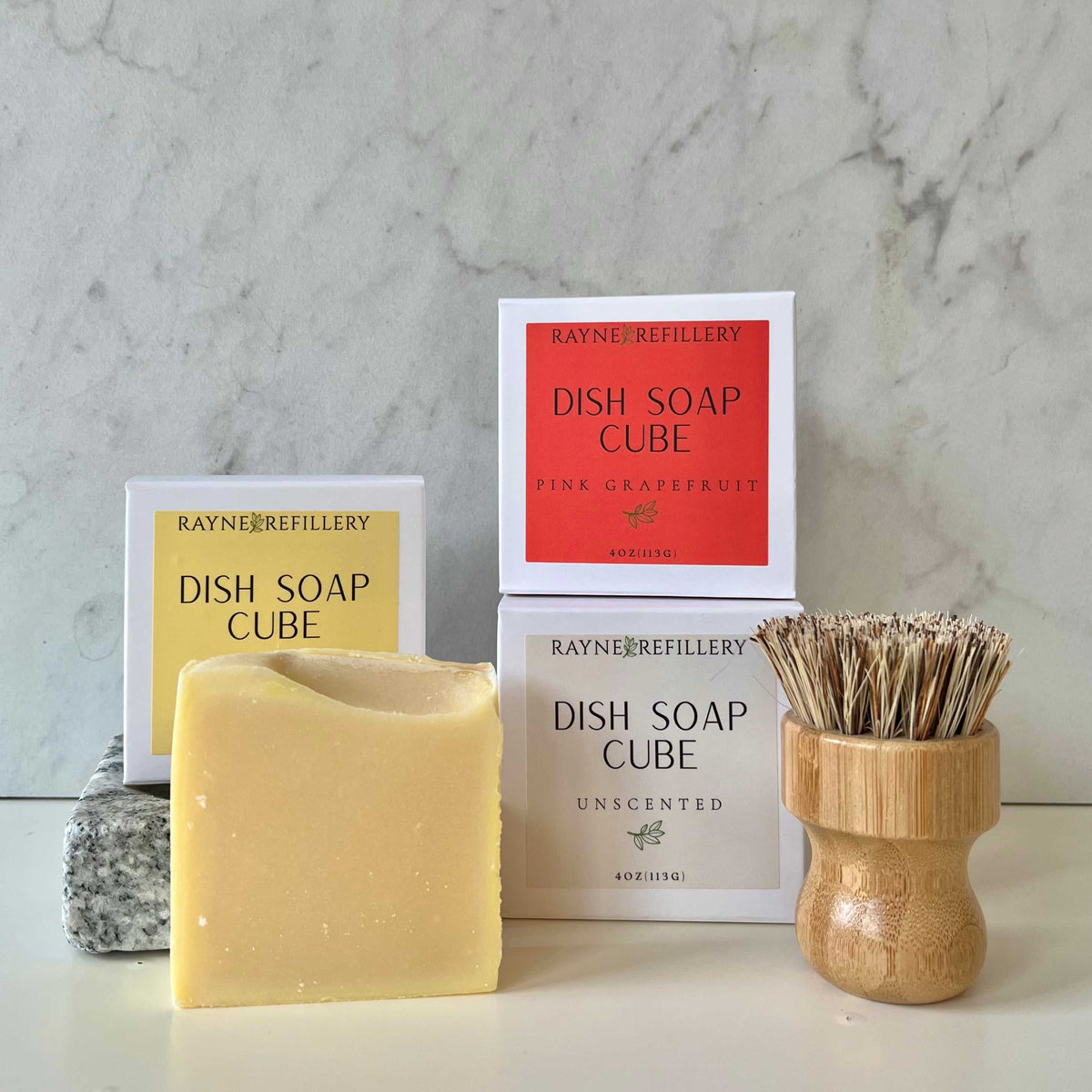 Solid Dish Soap Bar - Zero-Waste Organic Dish Washing Cube