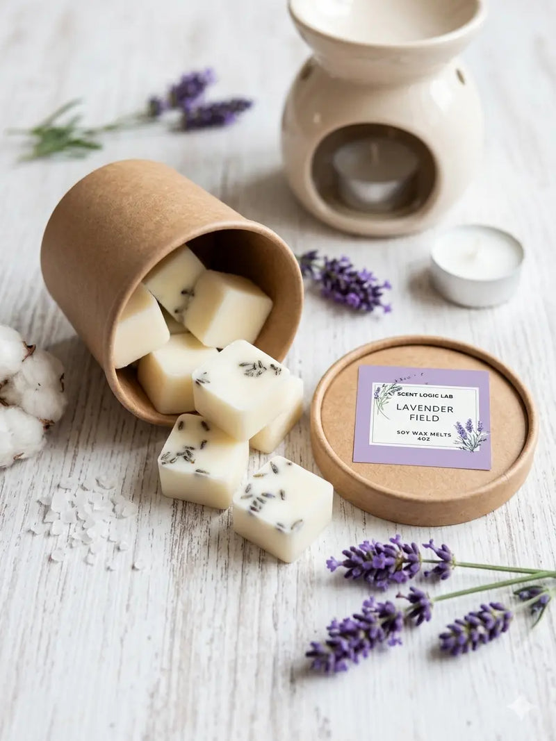 Lavender Bliss Wax Melt — 4 oz Premium Soy, Flame-Free Aromatherapy - handmade home fragrance gift
