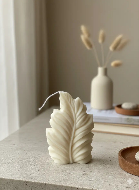 Minimalist Feather Candle — Handcrafted Soy Wax Elegance - Kind Gifts Co.
