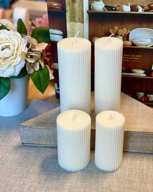 Ribbed Candle | Effortless Home Decor - handmade home fragrance gift