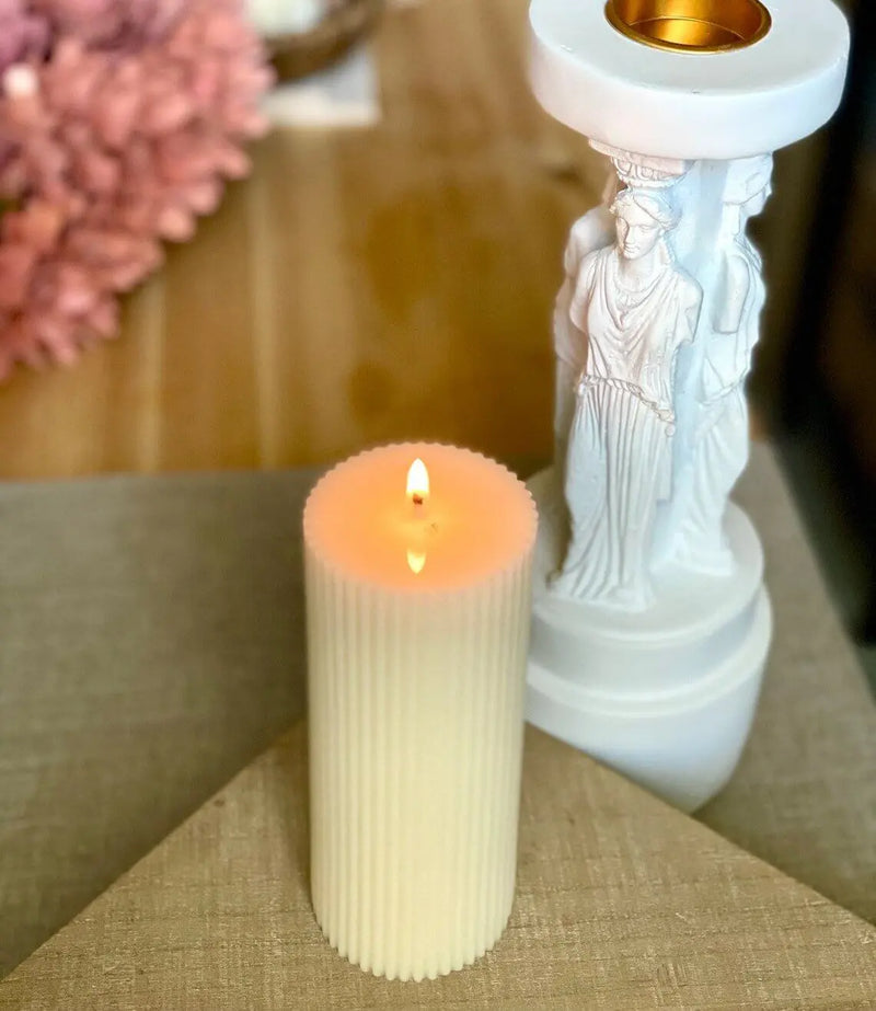 Ribbed Candle | Effortless Home Decor - handmade home fragrance gift