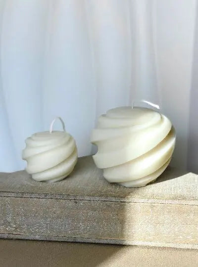 Swirl Candle | Minimalist Creation - handmade home fragrance gift