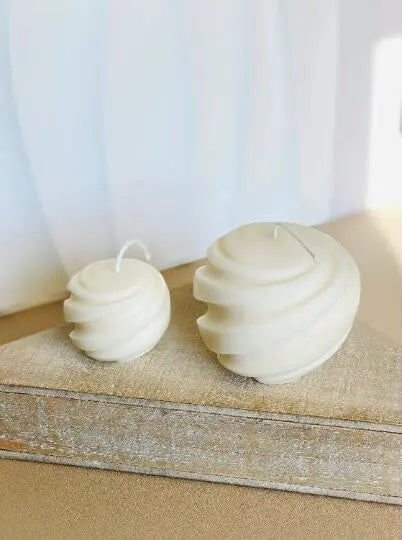 Swirl Candle | Minimalist Creation - handmade home fragrance gift