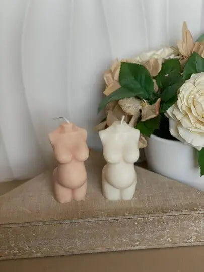 Mom-to-Be Candle |  Body Sculpture Art - handmade home fragrance gift