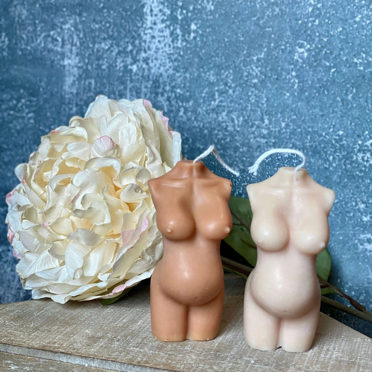 Mom-to-Be Candle |  Body Sculpture Art - handmade home fragrance gift
