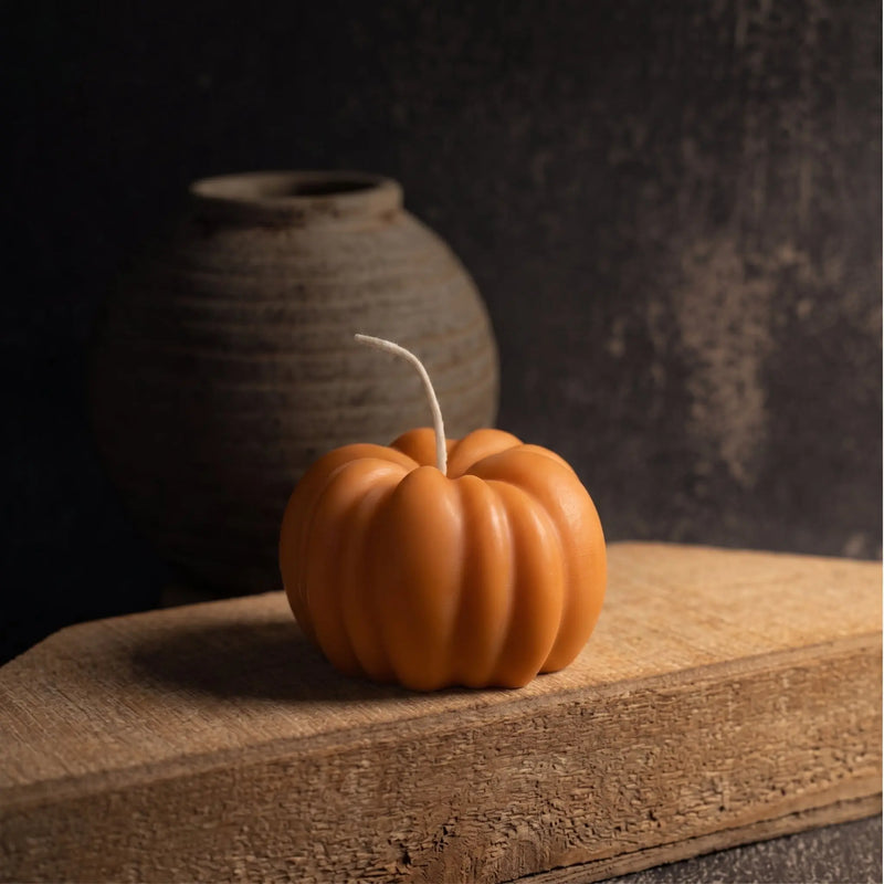 Thanksgiving Candle Gift | Autumn Pumpkin Candle, Hand-Poured Soy Wax - handmade home fragrance gift
