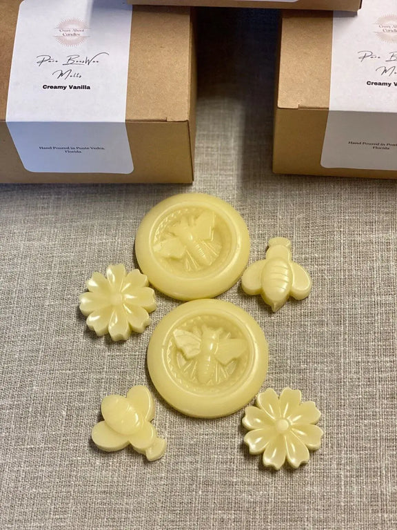 Beeswax Melts - Eco-Friendly Hand-Poured Scented Melts Set of 6 for a Natural Aroma - handmade home fragrance gift