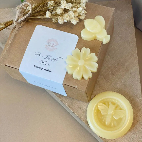 Hand Poured Wax Melts - Eco-Friendly Beeswax Scented Melts Set of 6 for a Natural Aroma - handmade home fragrance gift