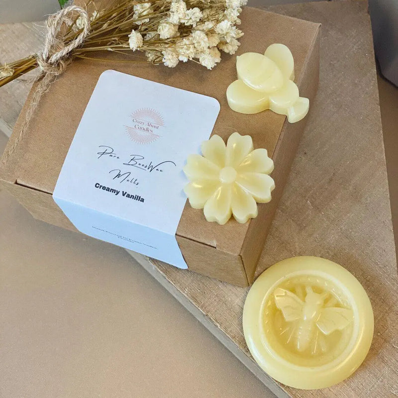 Hand Poured Wax Melts - Eco-Friendly Beeswax Scented Melts Set of 6 for a Natural Aroma - handmade home fragrance gift