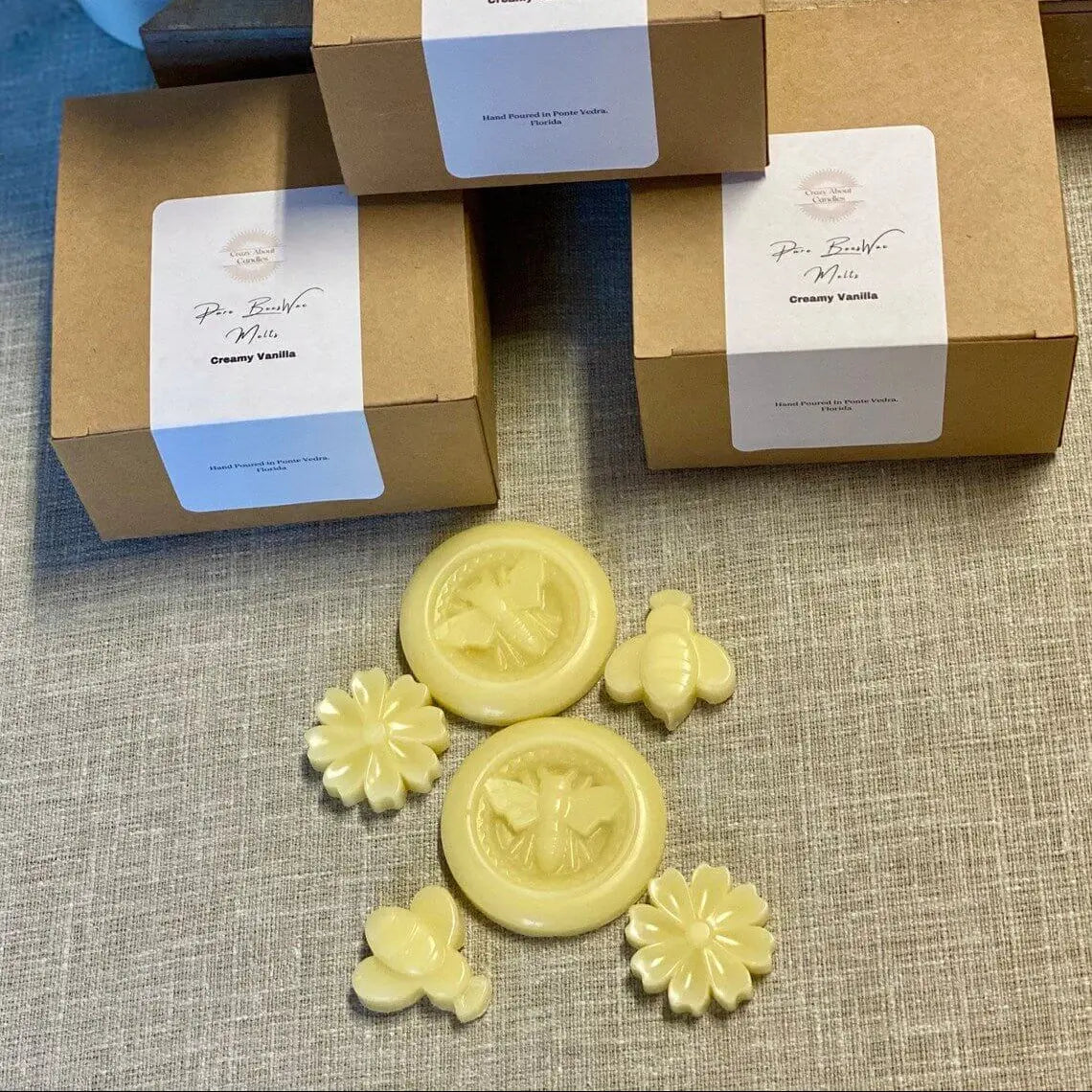 Hand Poured Wax Melts - Eco-Friendly Beeswax Scented Melts Set of 6 for a Natural Aroma - handmade home fragrance gift