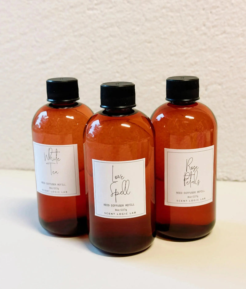 Reed Diffuser Refill – 8oz | Fruity Scents, Essential Oil Infused - Kind Gifts Co.