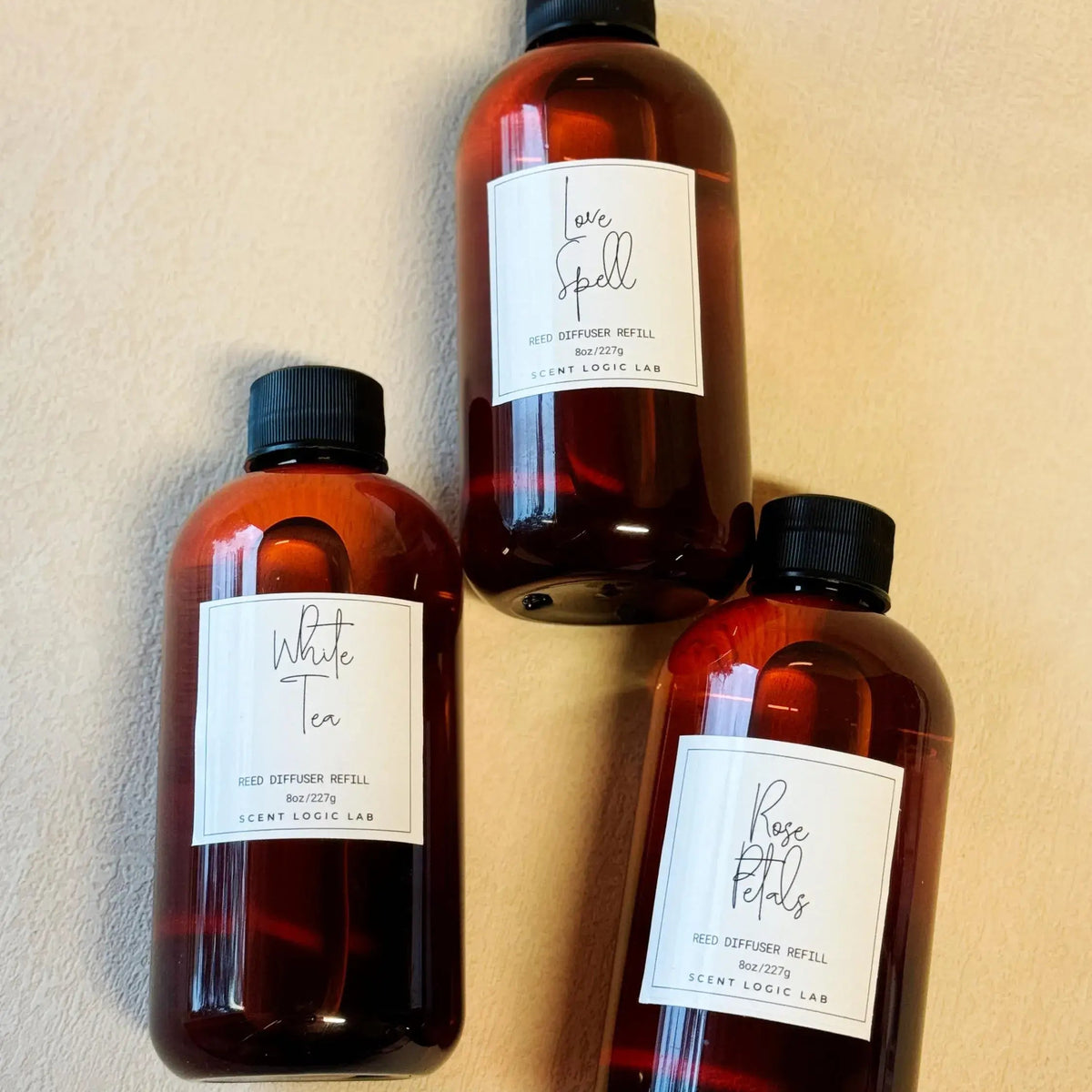Reed Diffuser Refill – 8oz | Fruity Scents, Essential Oil Infused - handmade home fragrance gift