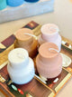 Ribbed Pedestal Handmade Candle - handmade home fragrance gift