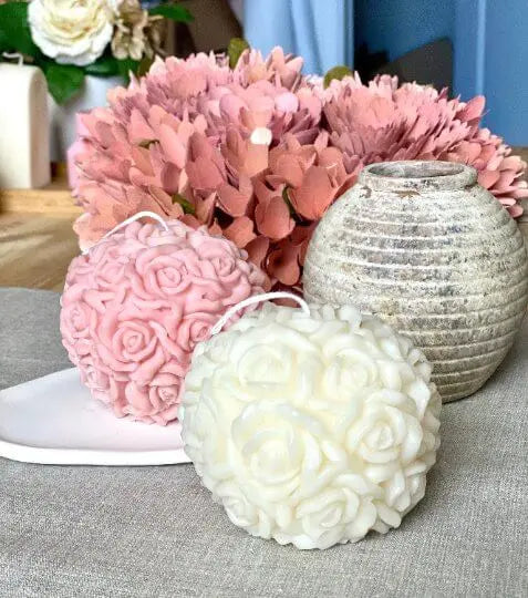 Rose Blossom Candle - handmade home fragrance gift