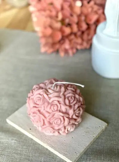 Rose Blossom Candle - handmade home fragrance gift