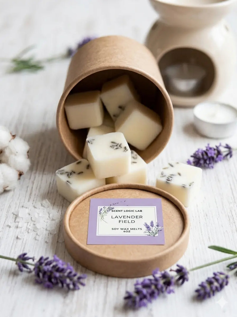 Lavender Bliss Wax Melt — 4 oz Premium Soy, Flame-Free Aromatherapy - handmade home fragrance gift