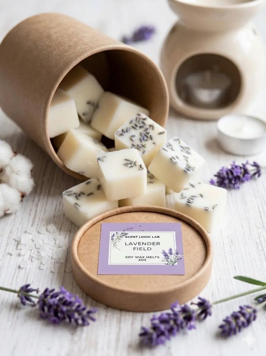 Lavender Bliss Wax Melt — 4 oz Premium Soy, Flame-Free Aromatherapy - handmade home fragrance gift