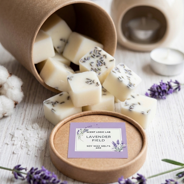 Lavender Soy Wax Melt — 4 oz Premium Soy, Flame-Free Aromatherapy