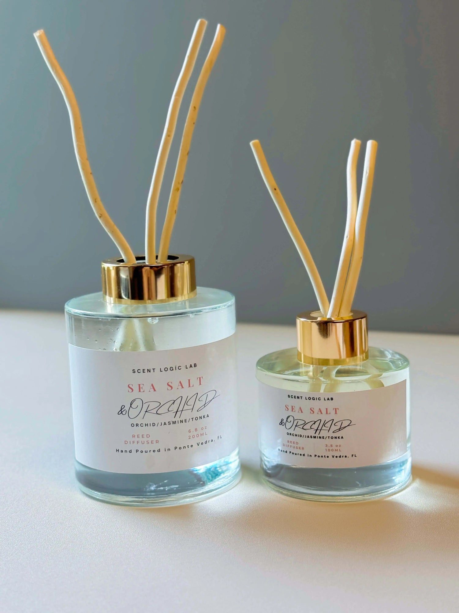 Sea Salt and Orchid Reed Diffuser – 100ml & 200ml - handmade home fragrance gift