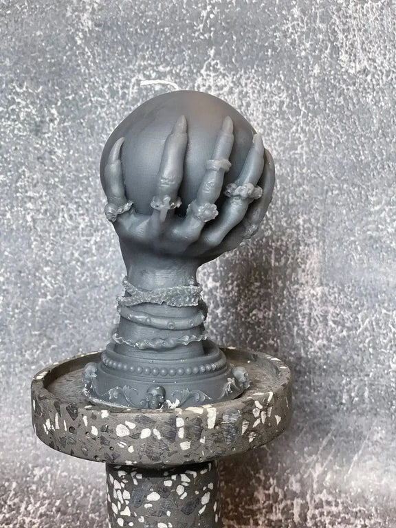 Crystal Ball Candle | Mystical Sculptural Soy Wax - handmade home fragrance gift